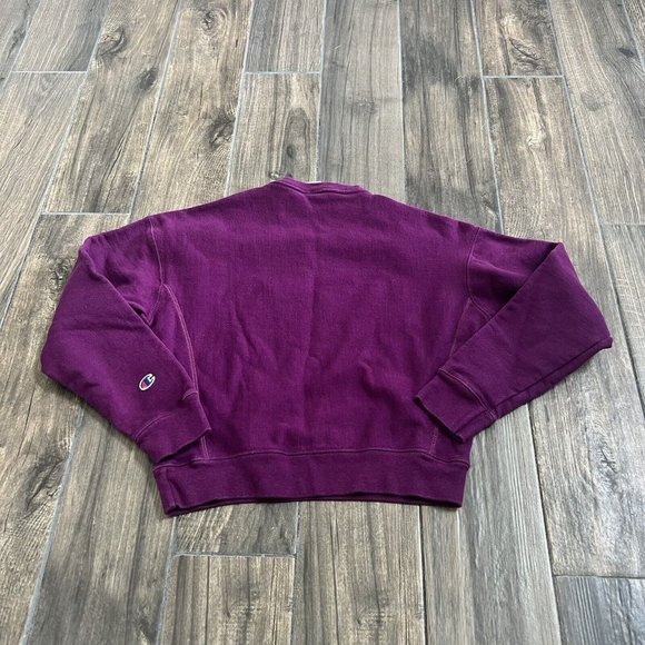 Champion reverse weave purple crewneck size medium - Picture 2 of 6